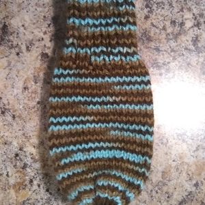 Handmade hand knitted children's mittens